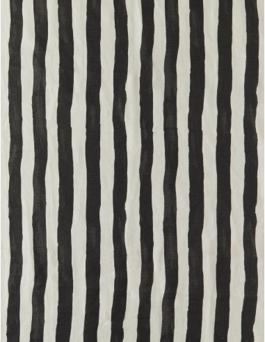 Painterly Stripe Linen Fabric by Sarah Sherman Samuel solde