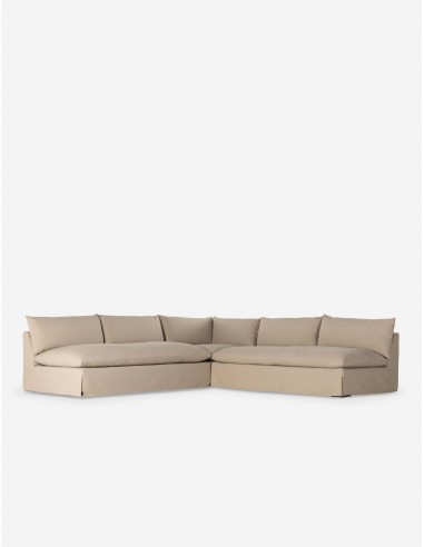 Decima Slipcover Sectional Sofa de pas cher