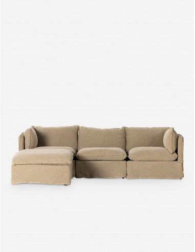 Costello Slipcover Sofa with Ottoman d'Europe débarque