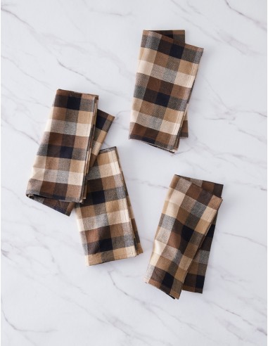 Gingham Napkins (Set of 4) by Heather Taylor Home en ligne