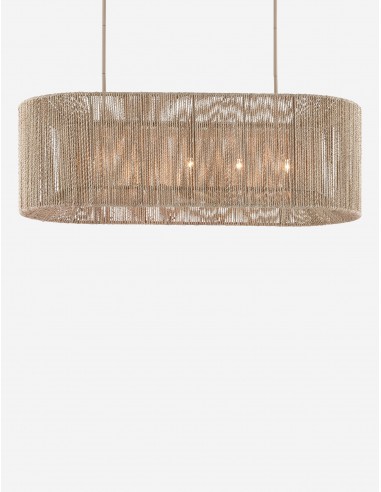 Bartlett Linear Chandelier, Natural 64" W Dans la société mordern