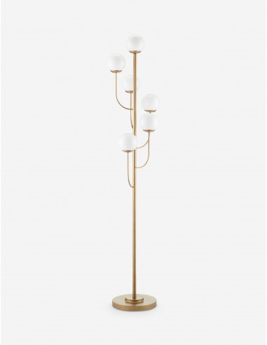 Lumina Floor Lamp, Brass Dans la société mordern