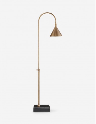 Watson Floor Lamp, Vintage Brass and Black Toutes les collections ici