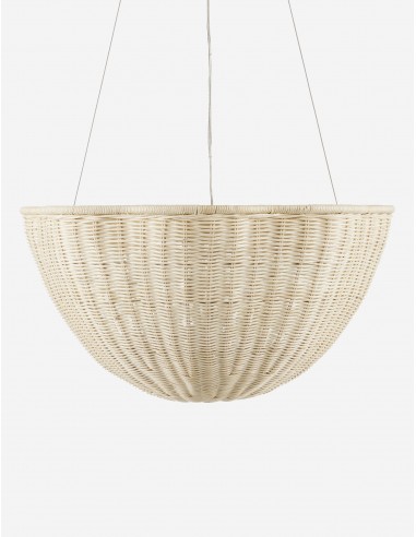 Mosley Pendant Light, Bleached Natural 26" Dia Véritable concentré