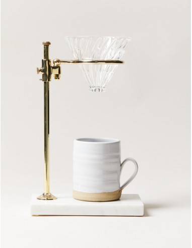 Brass & Marble Pour Over Stand by Farmhouse Pottery de technologie