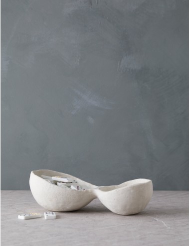 Nabra Double Bowl by Nur Ceramics france