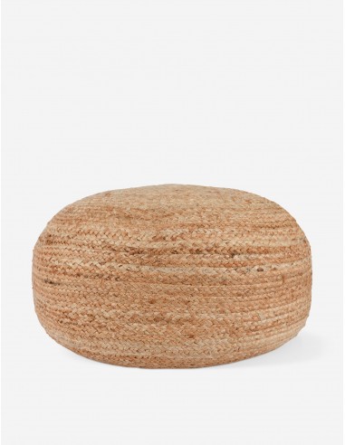 Rao Jute Indoor / Outdoor Round Pouf les ctes