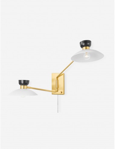 Leander Adjustable Plug-In Sconce pas chere