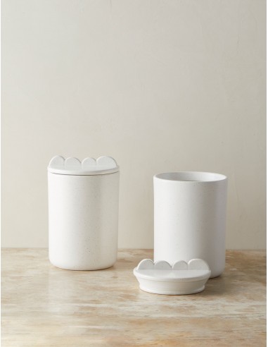 Shapeshifter Ceramic Canister (Set of 2) by Sarah Sherman Samuel 50-70% off 