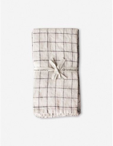 Washed Linen Napkin by Farmhouse Pottery en linge