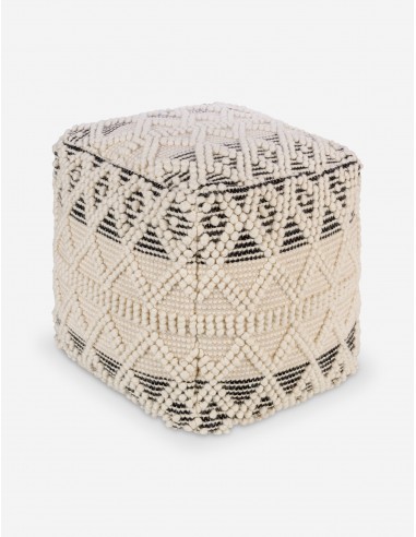 Eulia Square Pouf en linge