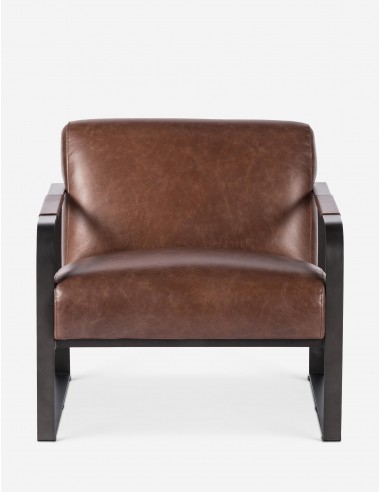 Schroeder Leather Accent Chair en linge